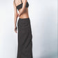 Black maxi skirt styled with the matching Sý Bra Top