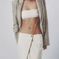 Sand maxi skirt and matching bra top two-piece set by sý ave nüe
